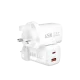 Charger Mobile WIWU Nano USB+PD 65W Wi-U012 White